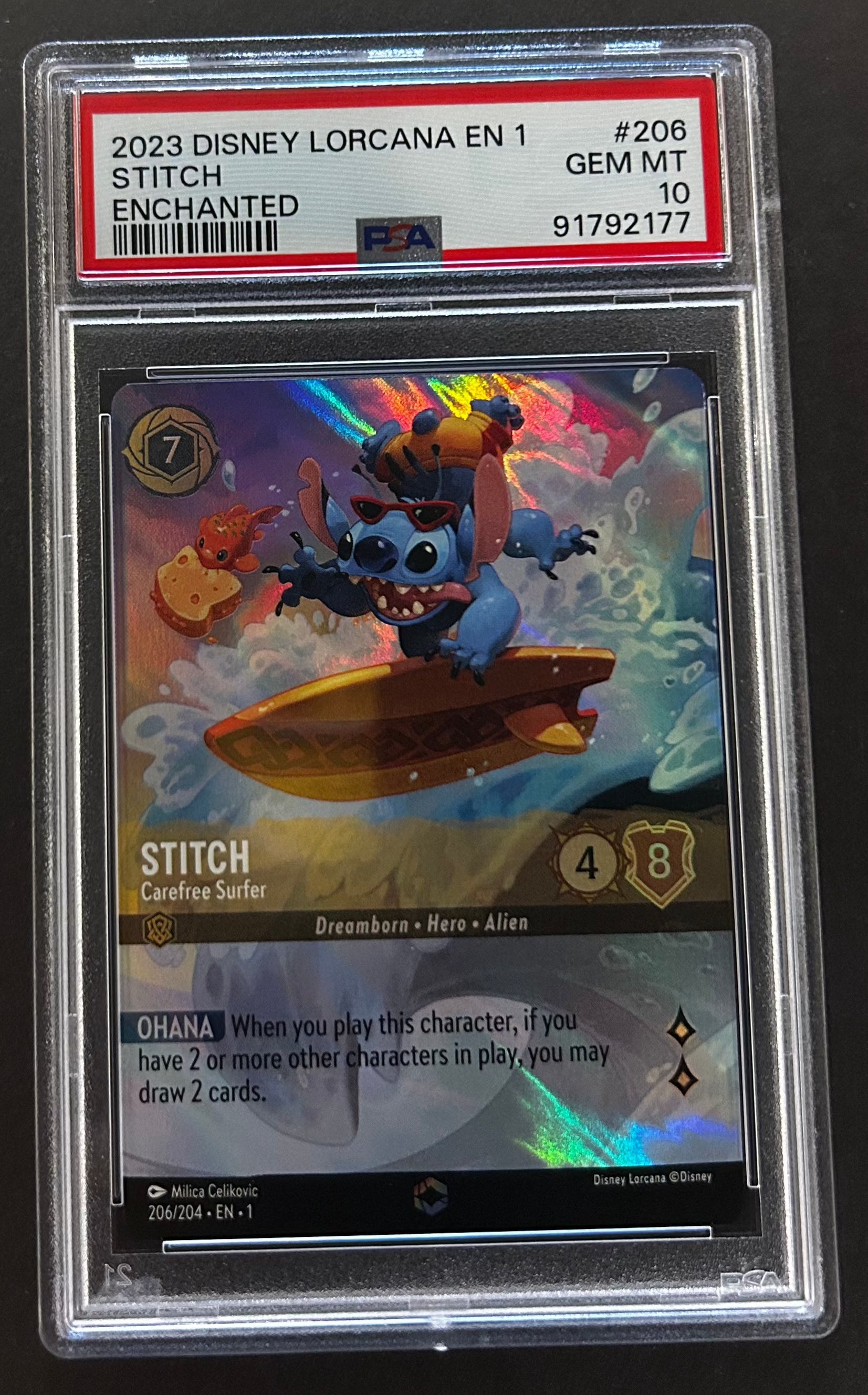 Stitch Enchanted - PSA 10 - 2023 Disney Lorcana The First Chapter