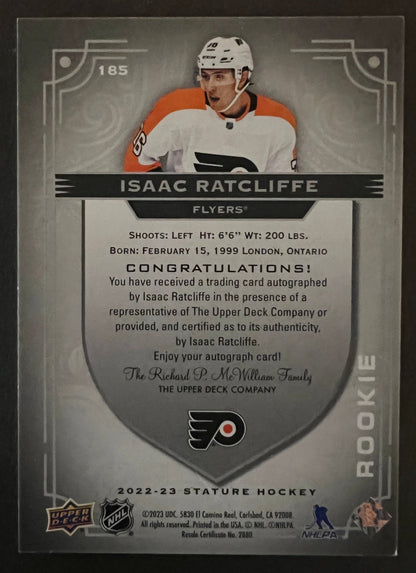 Isaac Ratcliffe Stature Rookie Auto /199 - 2022/23 Stature