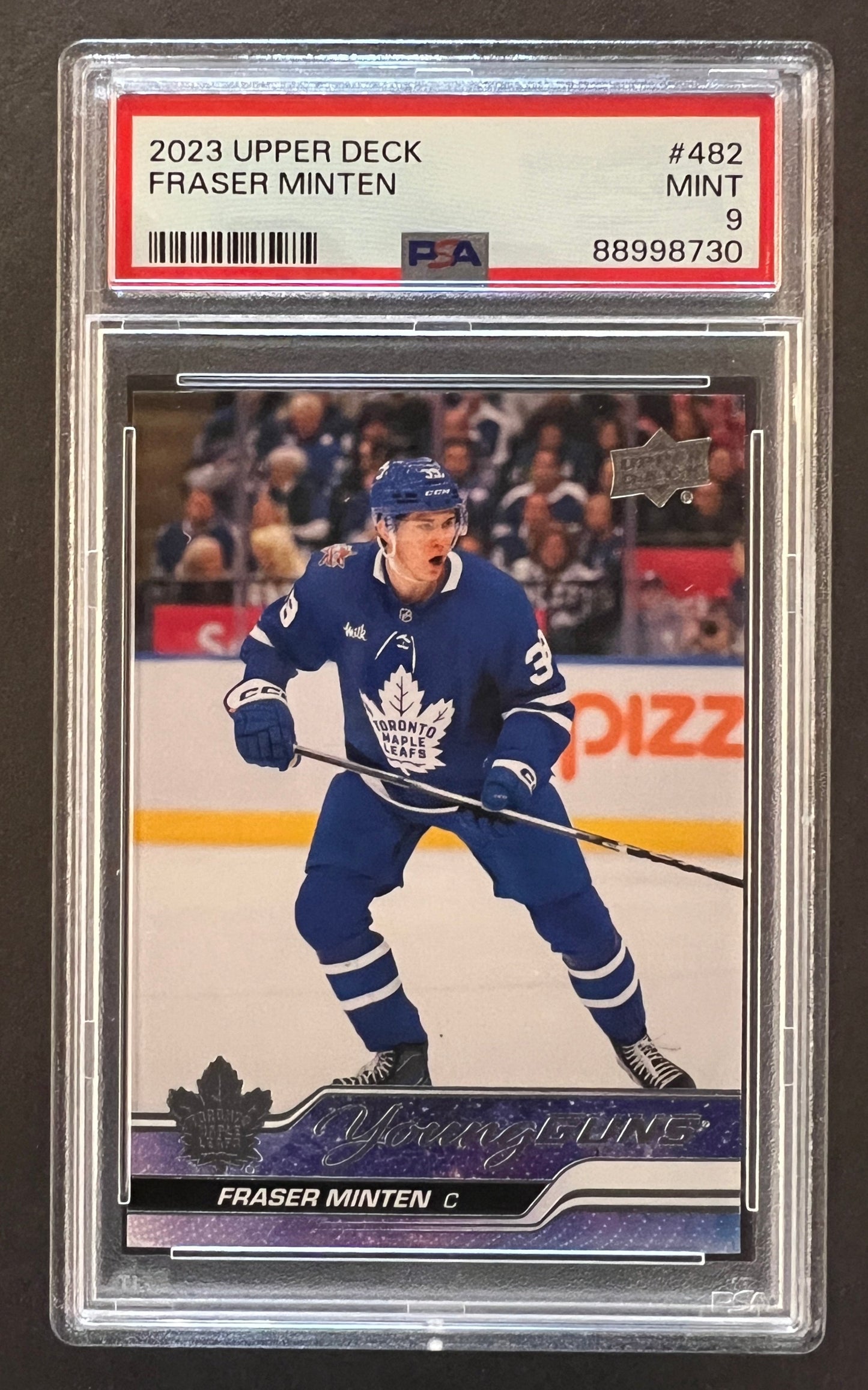 Fraser Minten Young Guns Rookie #482 - PSA 9 - 2023/24 Series 2