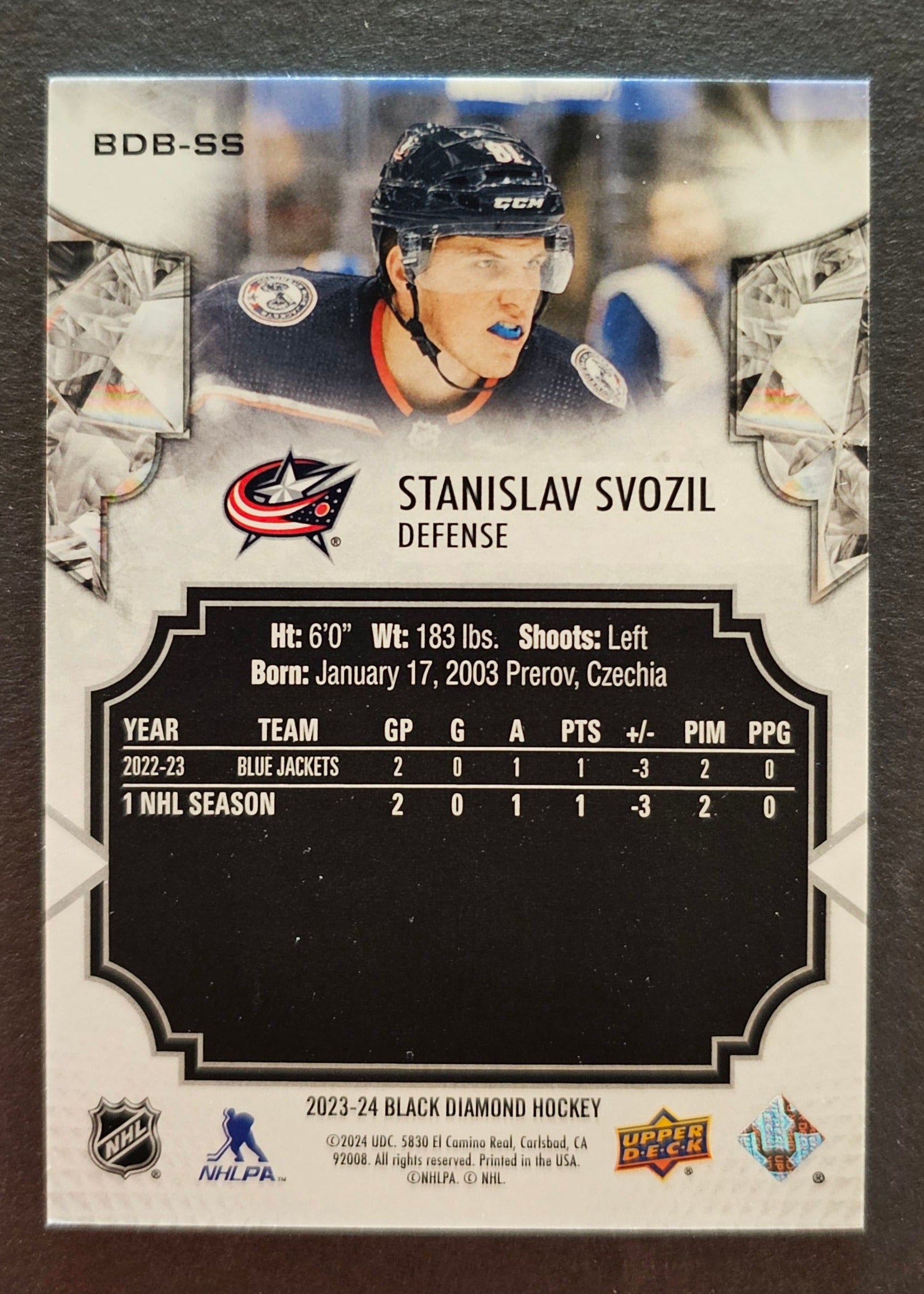 Stanislav Svozil Base Blue /25  - 2023/2024 Black Diamond