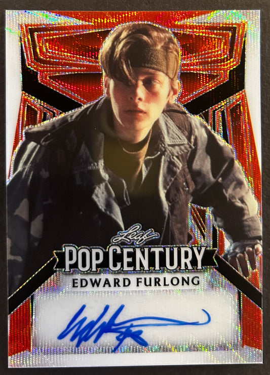 Edward Furlong Orange Wave Auto /4 - 2023 Leaf Pop Century 