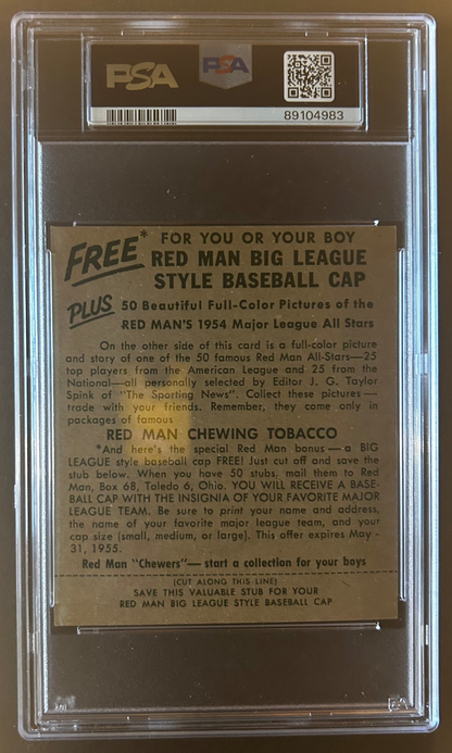 Ed Whitey Ford - PSA 3 - 1954 Red Man Tobacco