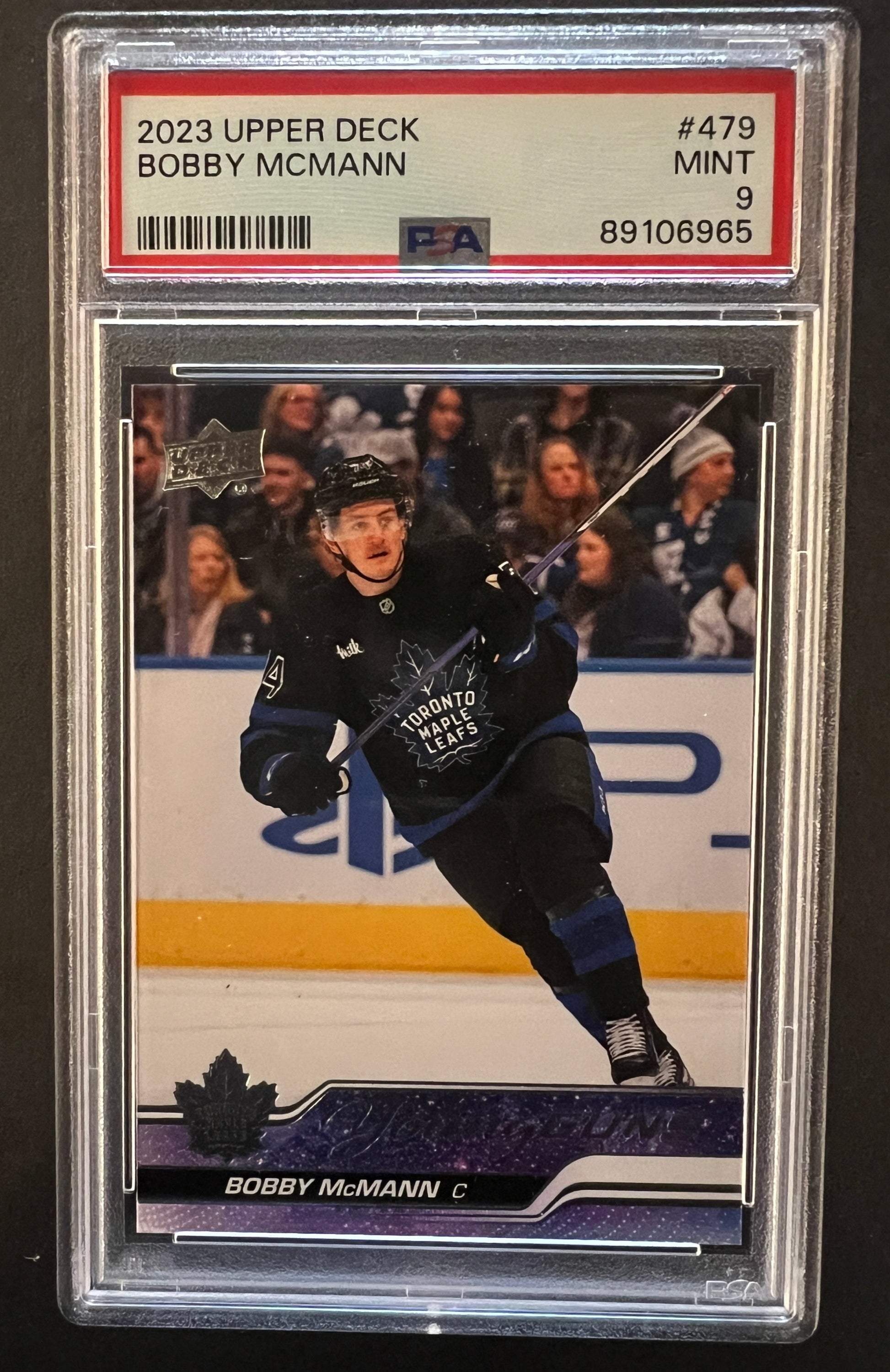Bobby McMann Young Guns Rookie #479 - PSA 9 - 2023/24 Series 2