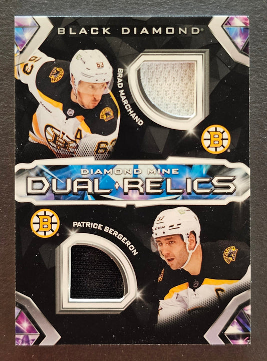 Marchand / Bergeron Diamond Mine Dual Relics Jersey - 2023/24 Black Diamond