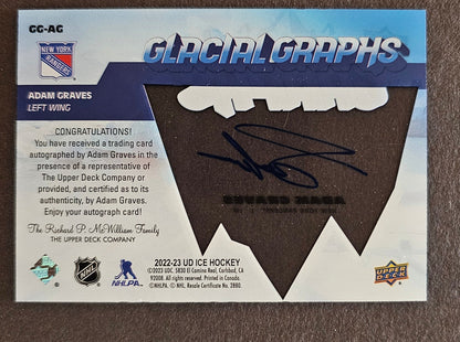 Adam Graves Glacial Graphs Auto - 2022/23 Ice