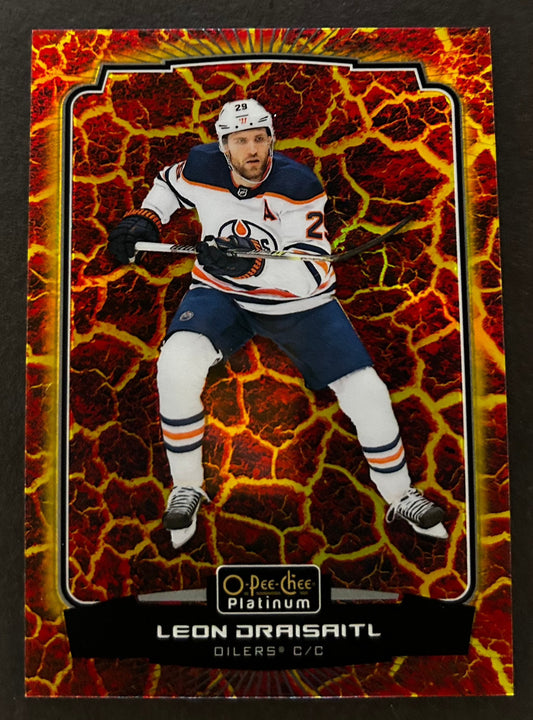 Leon Draisaitl Hot Magma /499 - 2022/23 O-Pee-Chee Platinum 