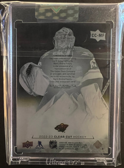 Marc-Andre Fleury Exclusives Auto - 2022/23 Clear Cut