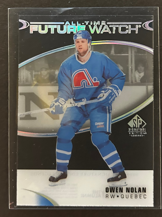 Owen Nolan All Time Future Watch Clear Cut - 2020/21 SP Signatures