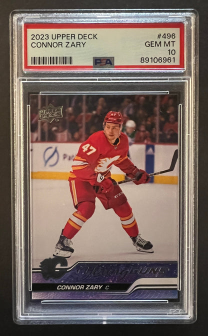 Connor Zary Young Guns Rookie #498 - PSA 10 - 2023/24 Series 2