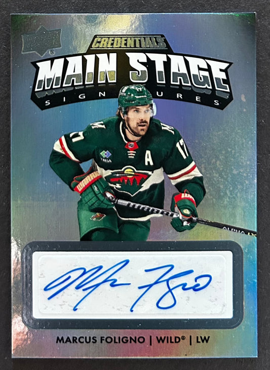 Marcus Foligno Main Stage Signatures Auto - 2022 Credentials