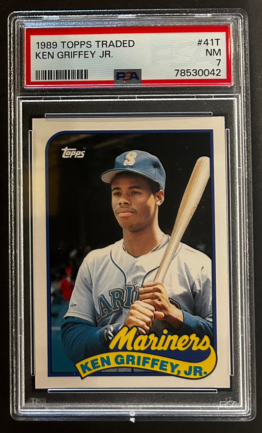 Ken Griffey Jr. - PSA 7 - 1989 Topps Traded