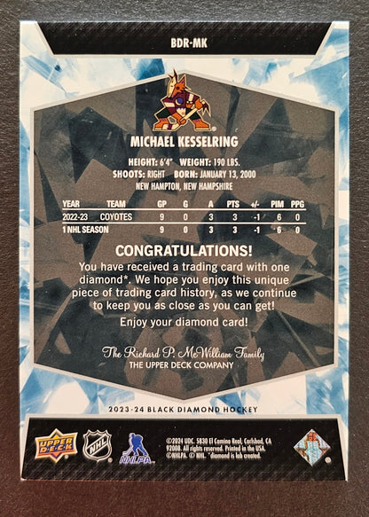 Michael Kesselring Diamond Relics Rookies Ruby /49 - 2023/24 Black Diamond