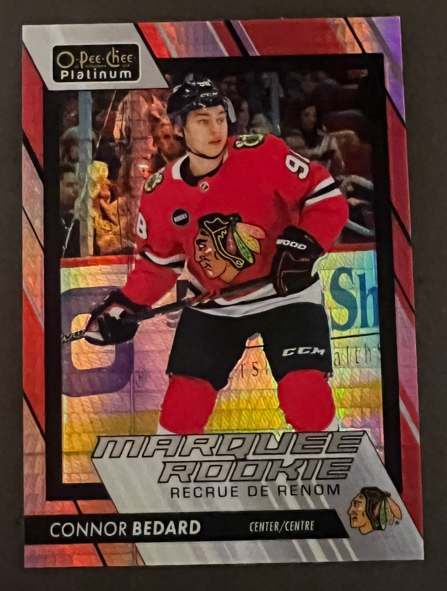 Connor Bedard Marquee Rookie /199 Red Prism - 2023/24 O-Pee-Chee Platinum