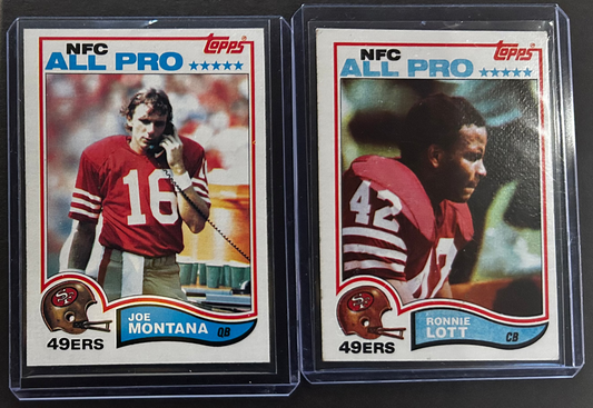 Joe Montana / Ronnie Lott NFC All Pro - 1982 Topps