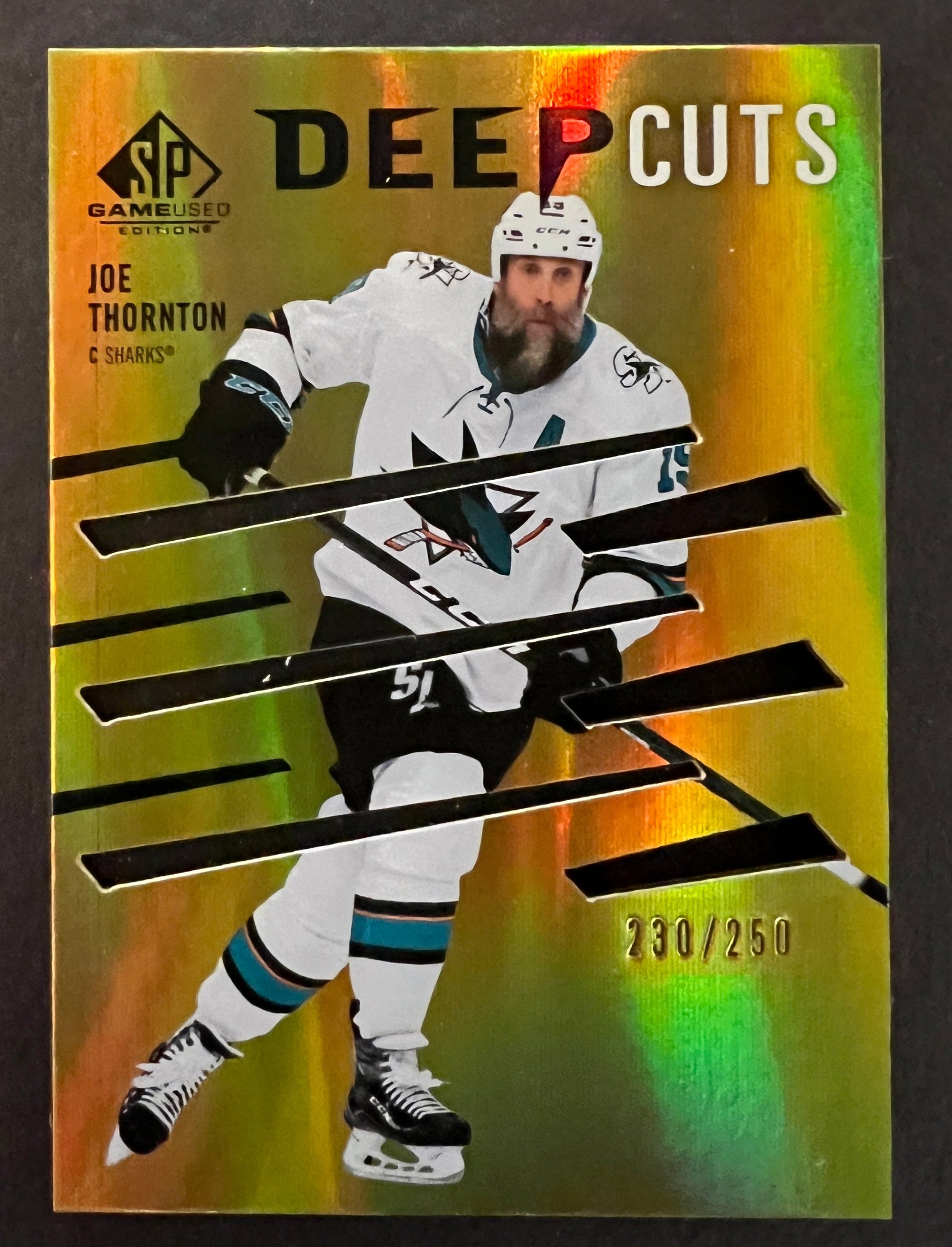 Joe Thornton Deep Cuts /250 - 2023/24 SP Game Used