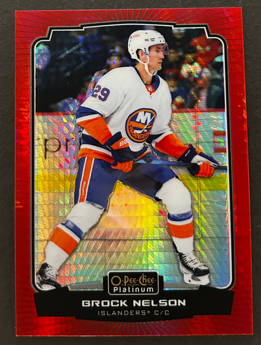 Brock Nelson Red Prism /199 - 2022/23 O-Pee-Chee Platinum 