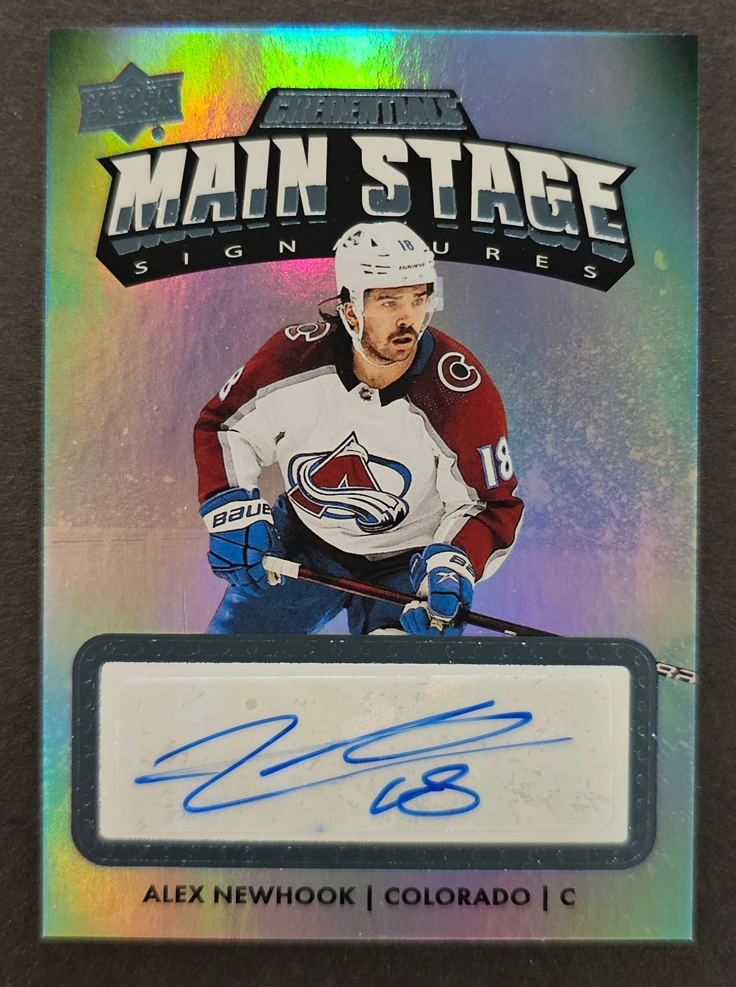 Alex Newhook Mainstage Signatures Auto - 2022/23 Credentials