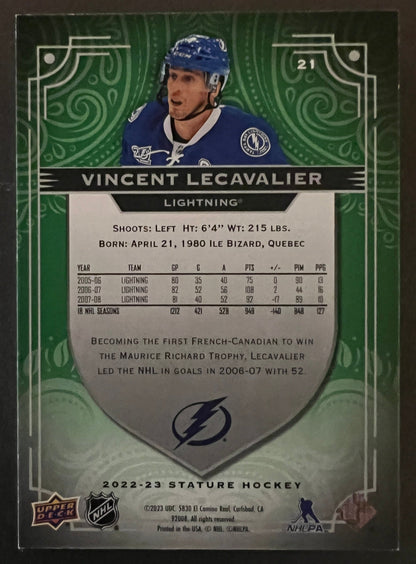 Vincent Lecavalier Stature Green /99 - 2022/23 Stature