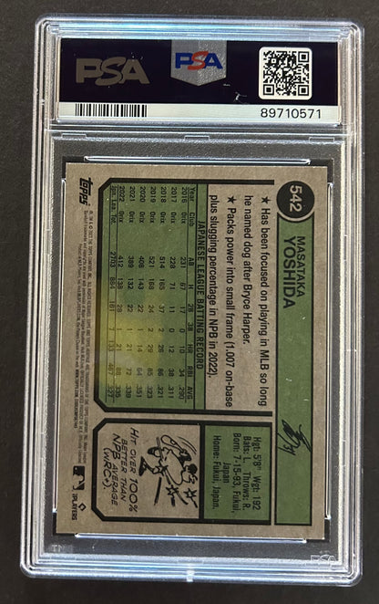 Masataka Yoshida Heritage - PSA 9 - 2023 Topps 