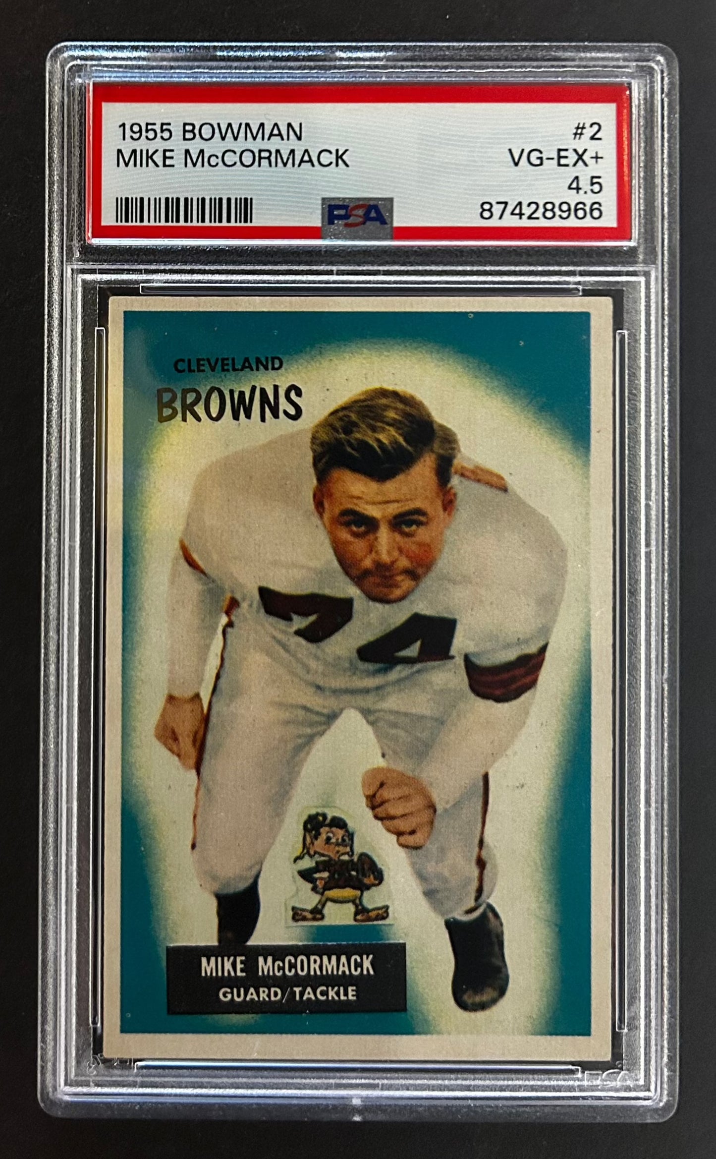 Mike McCormack - PSA 4.5 - 1955 Bowman