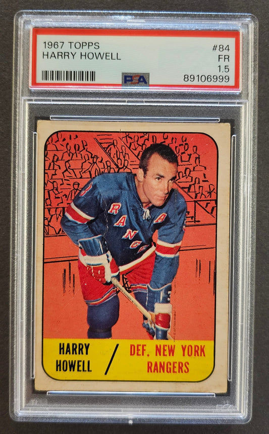 Harry Howell #84 New York Rangers Graded PSA 1.5 - 1967 Topps