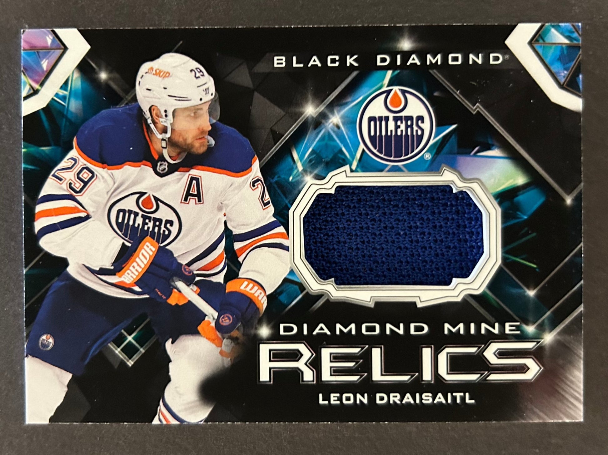 Leon Draisaitl Diamond Mine Relics Jersey - 2023/24 Black Diamond