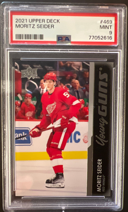 Moritz Seider Young Guns (Rookie) #469 Graded PSA 9 - 2021/22 Series 2