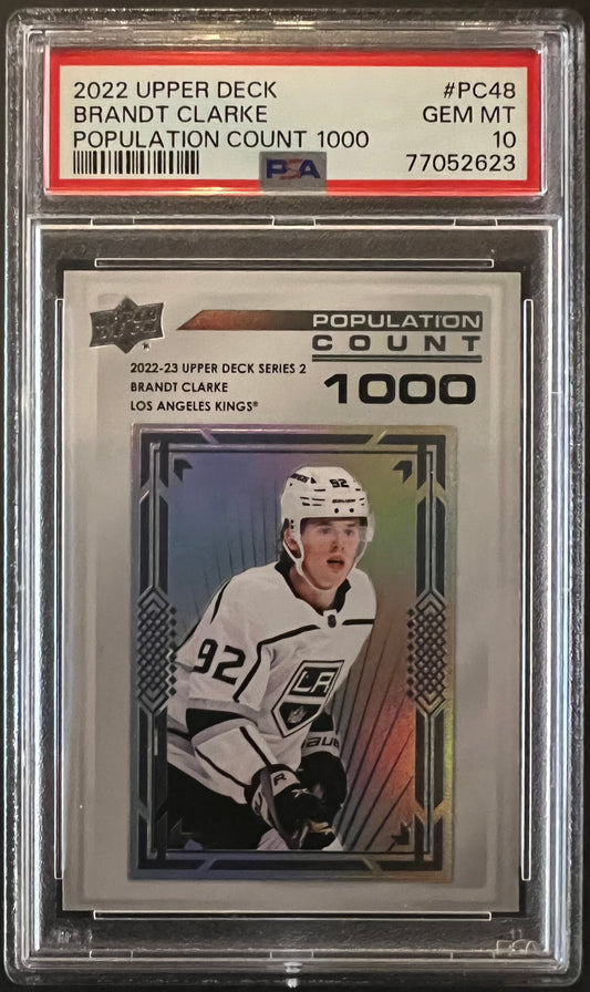 Brandt Clarke Population Count 1000 Graded PSA 10 - 2022/2023 Series 2