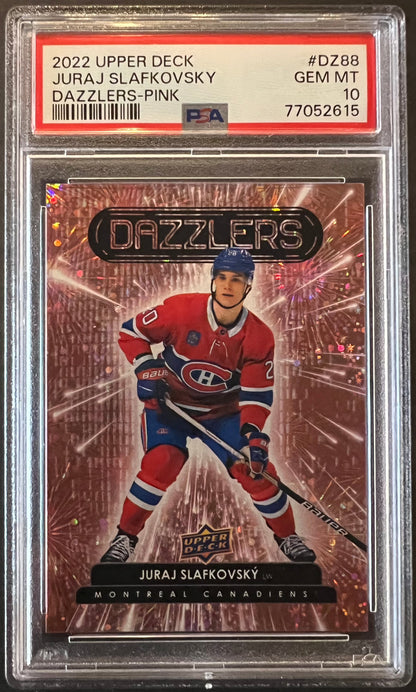 Juraj Slafkovsky Dazzlers Pink Rookie Graded PSA 10 - 2022/23 Series 2