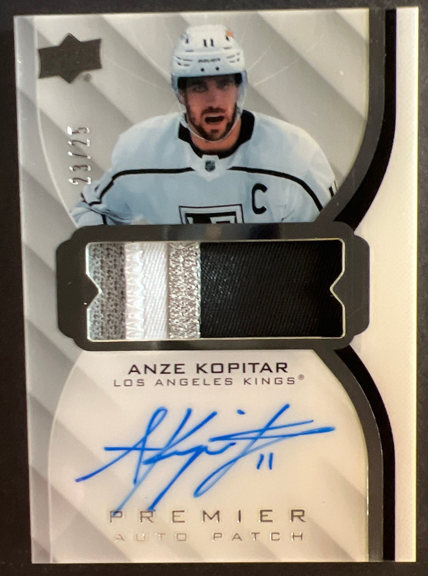 Anze Kopitar Premier Auto Patch /25 - 2021/22 Premier Hockey