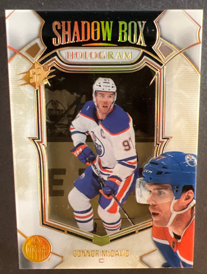 Connor McDavid Shadow Box Hologram Gold /99 - 2022/23 SPX Hockey