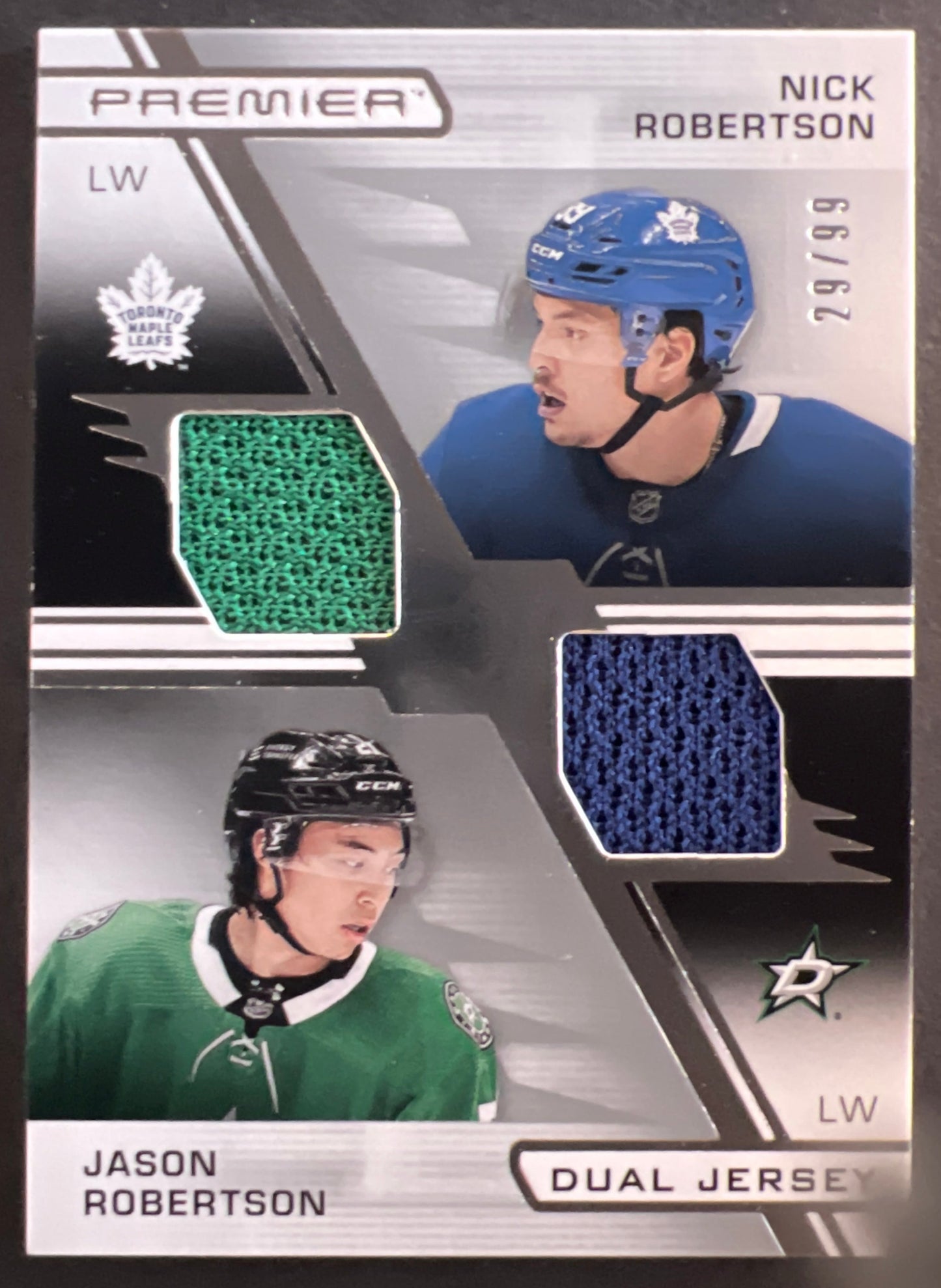 Jason Robertson/Nick Robertson Dual Jersey /99 - 2021/22 Premier