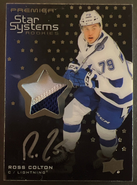 Ross Colton Star Systems Rookie Auto Patch /149 - 2021/22 Premier Hockey