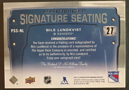 Nils Lundkvist Premier Signature Seating Auto - 2021/22 Premier