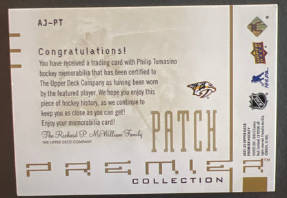 Philip Tomasino Premier Collection Patch 10/10 - 2021/22 Premier