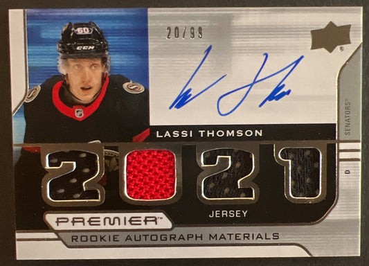 Lassi Thomson Premier Rookie Autograph Materials - 2021/22 Premier