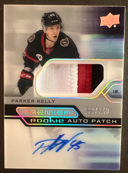 Parker Kelly Premier Rookie Auto Patch /249 - 2021/22 Premier