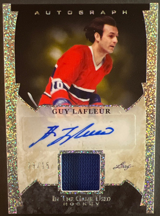 Guy Lafleur Jersey Autograph /15 - 2023 Leaf In The Game Used