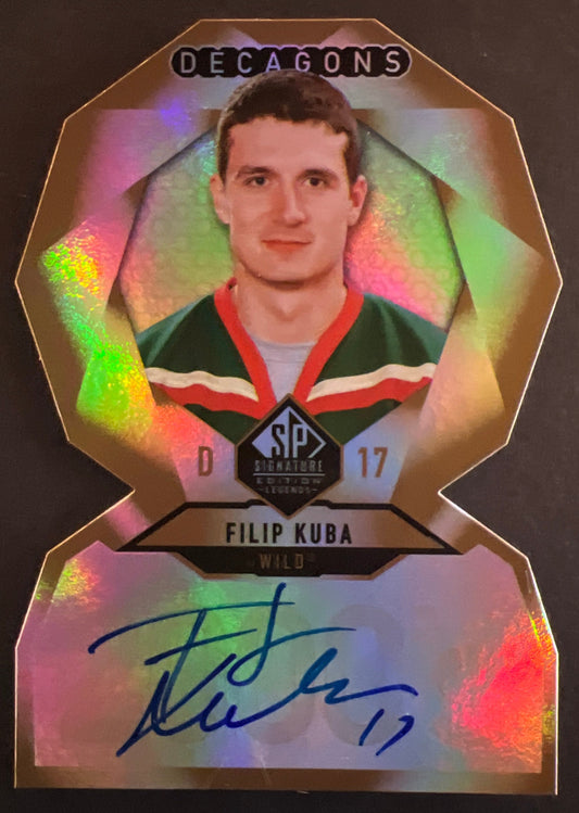 Filip Kuba Decagons Auto - 2020-21 SP Legends Signature