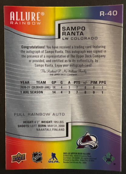 Sampo Ranta Full Rainbow Auto - 2021/22 Allure