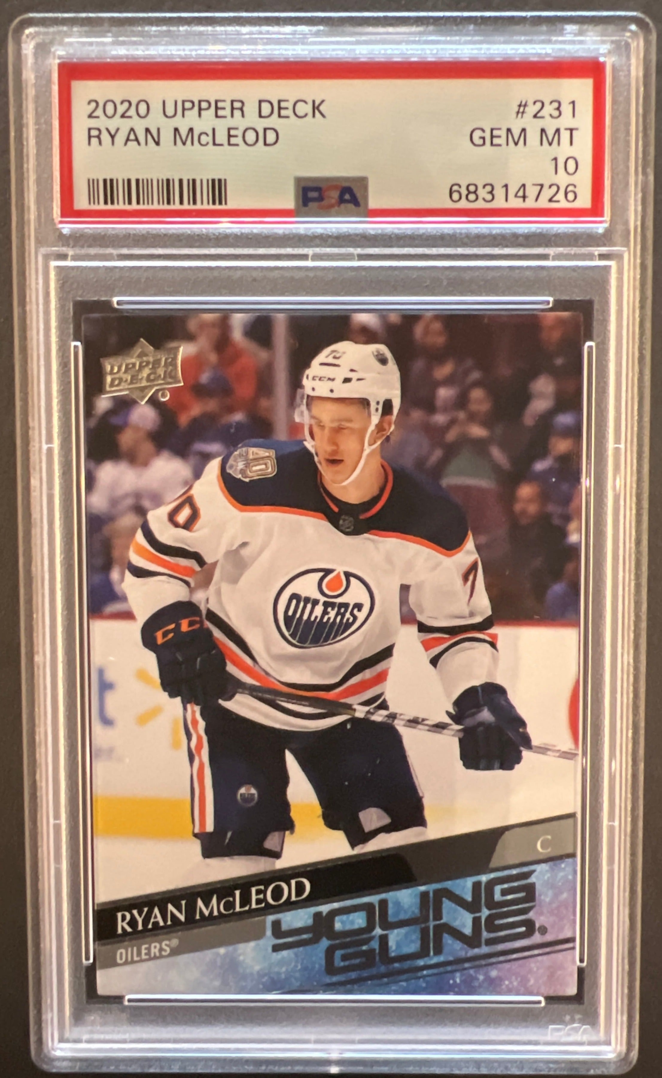 Ryan McLeod Young Guns (Rookie) #231 Graded PSA 10 - 2020/21 Series 1 ...