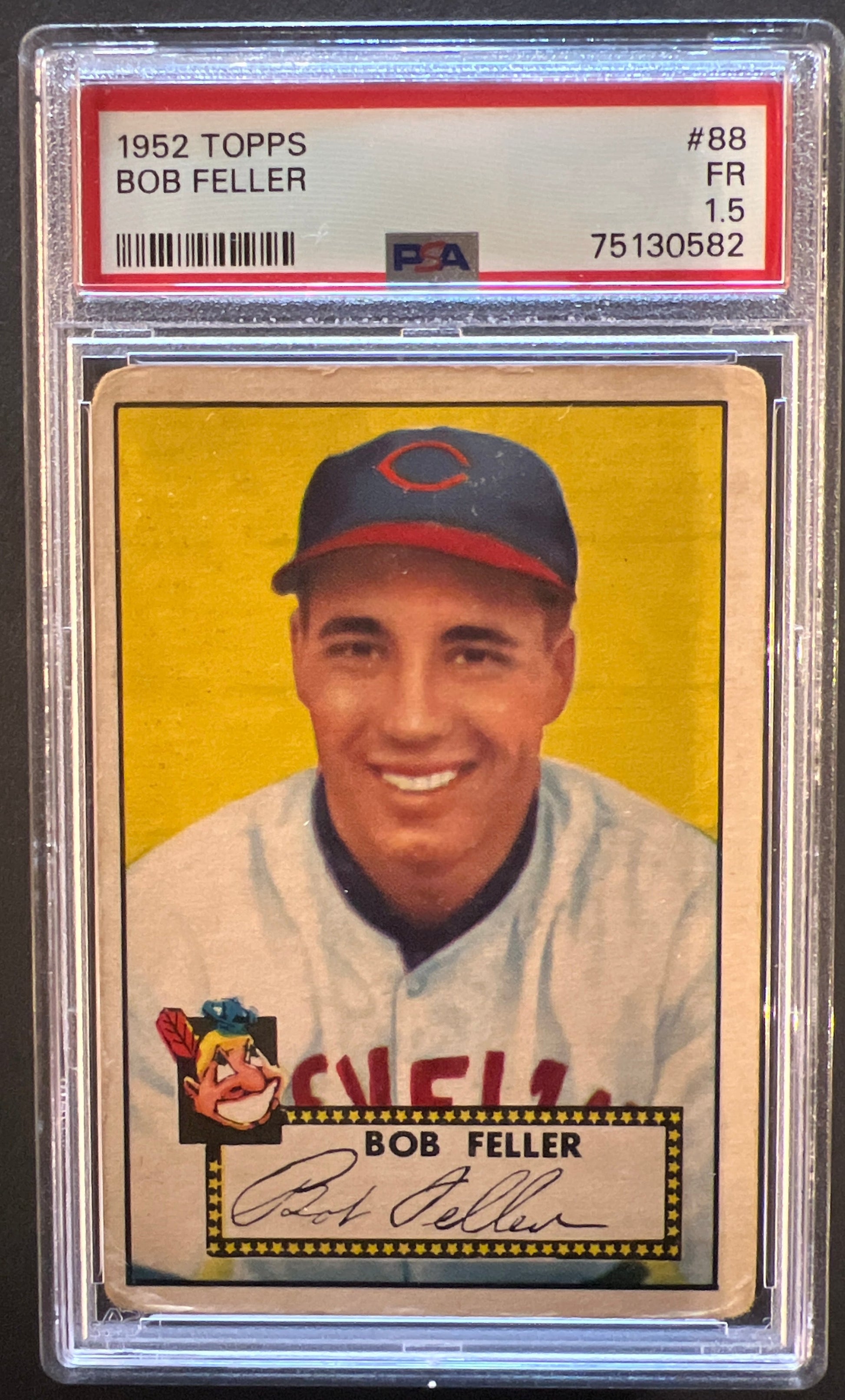 Bob Feller #88 Graded PSA 1.5 - 1952 Topps