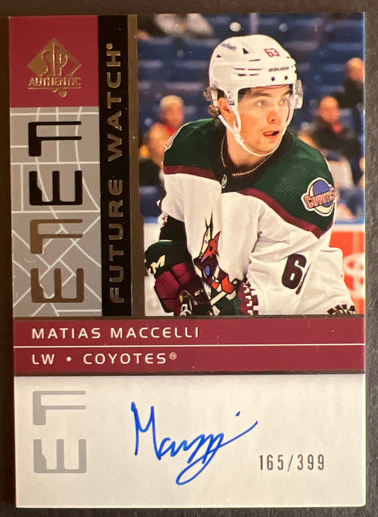 Matias Maccelli 02-03 Retro Future Watch Auto /399 - 2022/23 SP Authentic