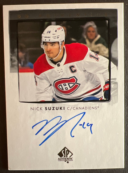 Nick Suzuki UD Authentics Auto - 2022/23 SP Authentic