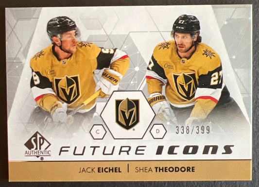 Jake Eichel / Shea Theodore Future Icons /399 - 2022/23 SP Authentic