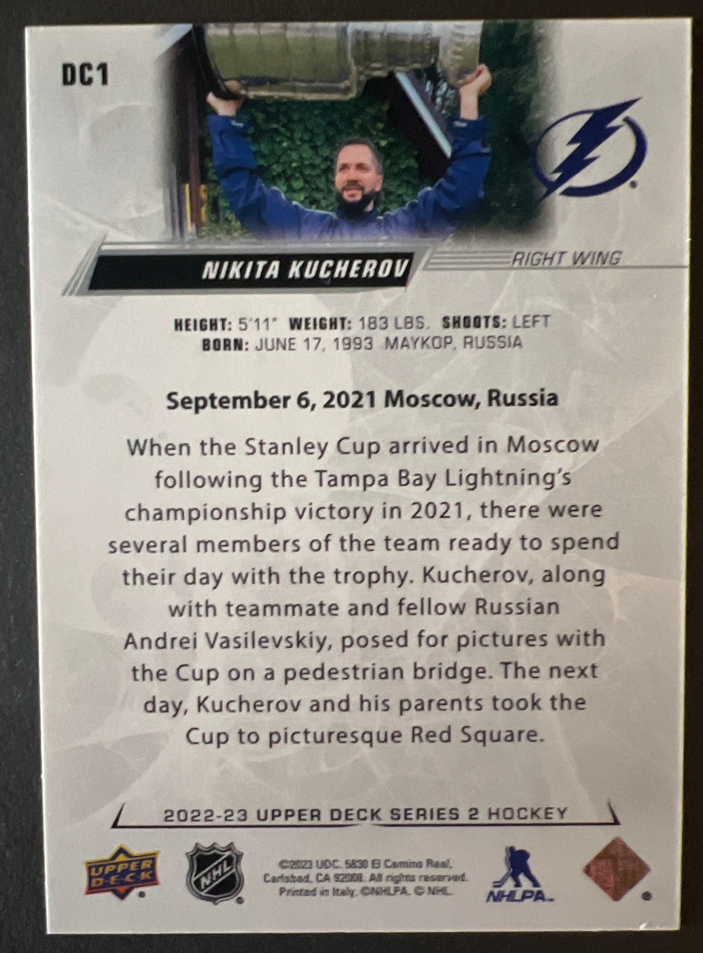 Nikita Kucherov Day With The Cup SSP - 2022/23 Series 2