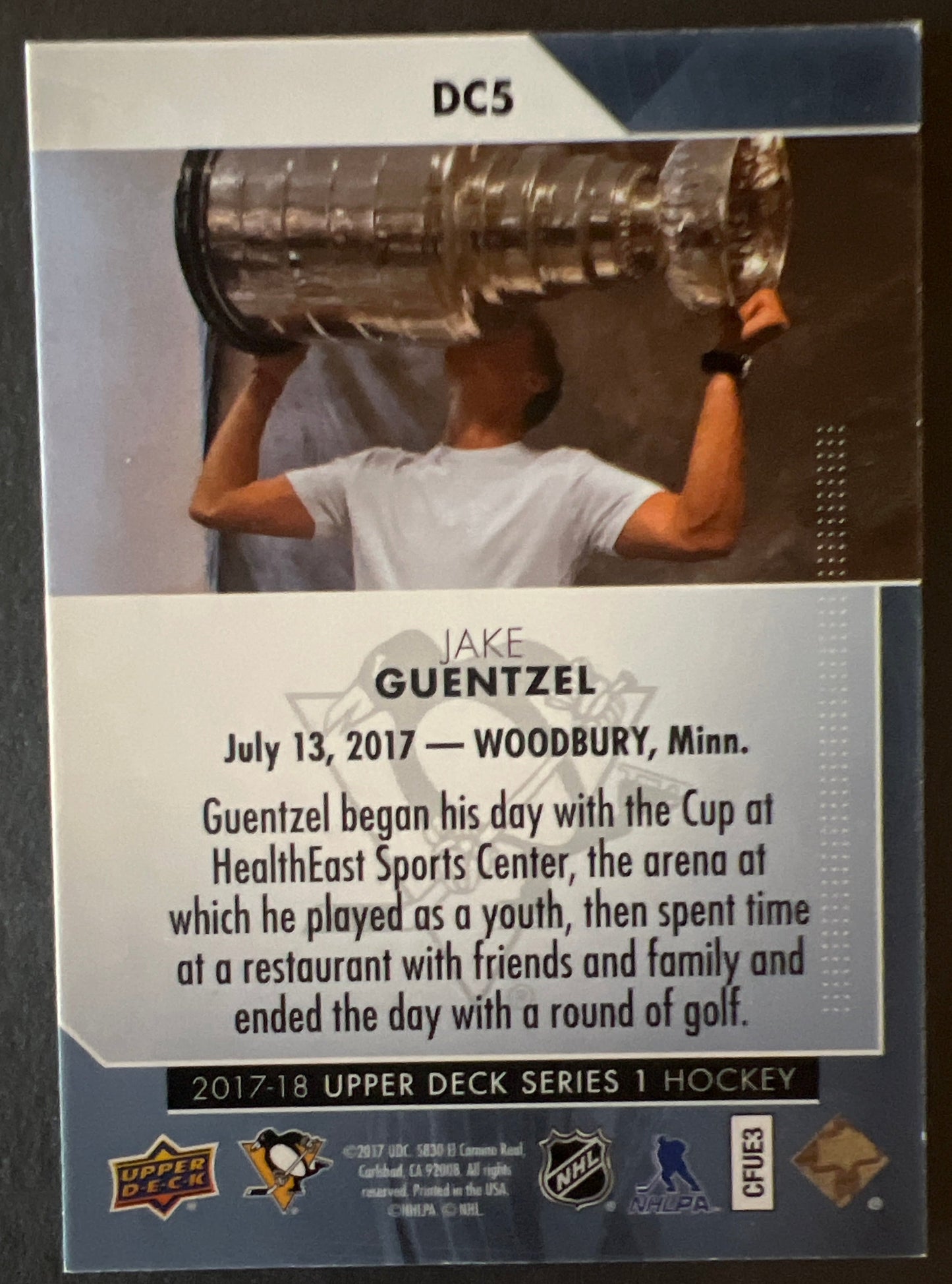 Jake Guentzel Day With The Cup SSP - 2017/18 Series 1