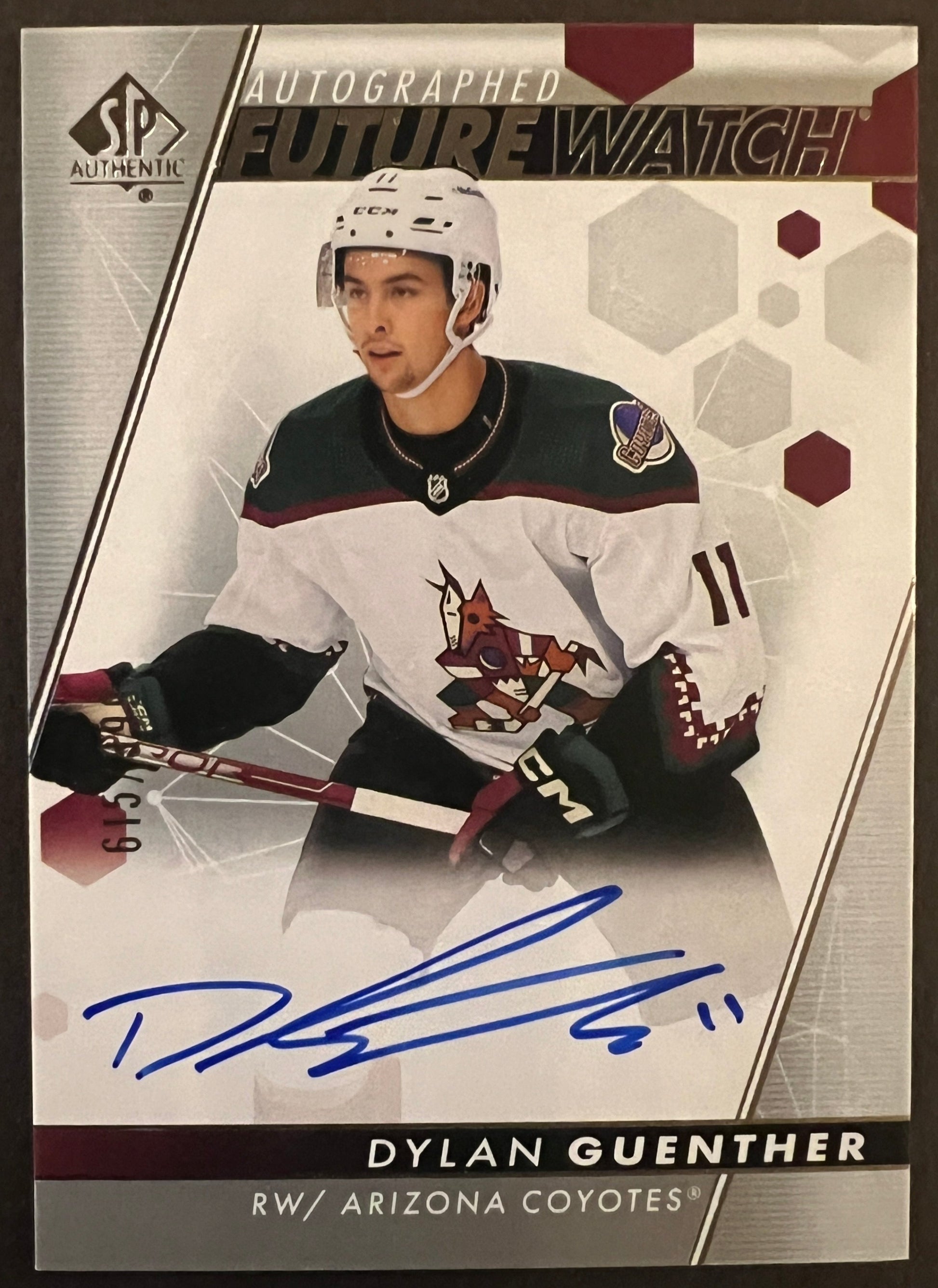 Dylan Guenther Future Watch Auto /999- 2022/23 SP Authentic