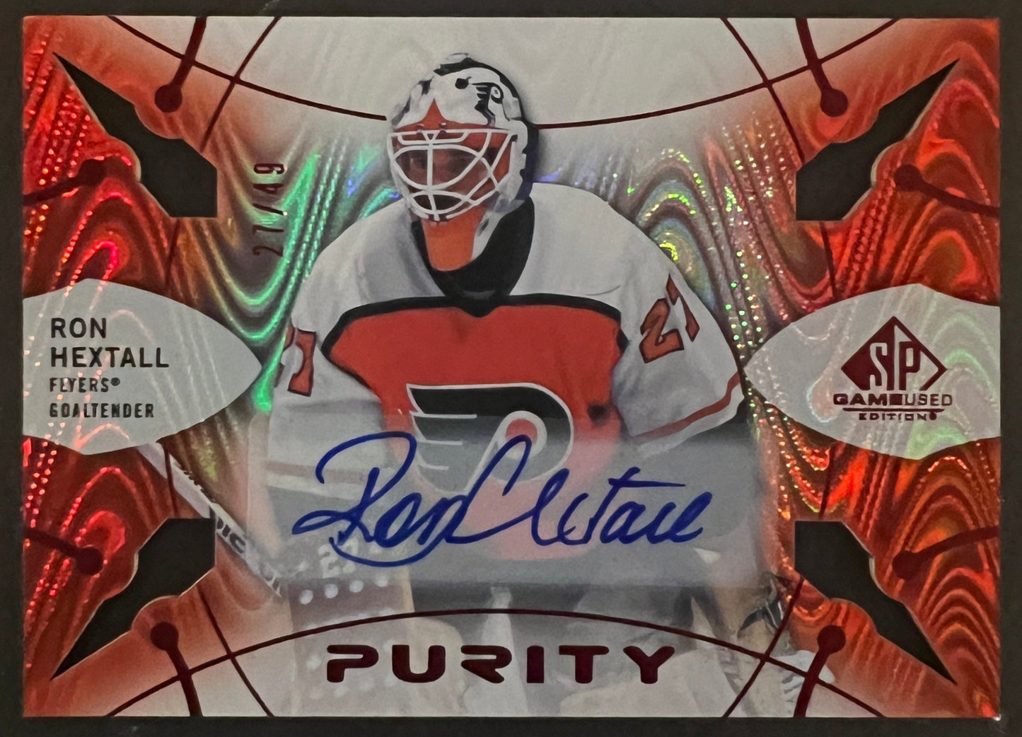 Ron Hextall Purity Autograph Red /49 - 2022/23 SP Game Used