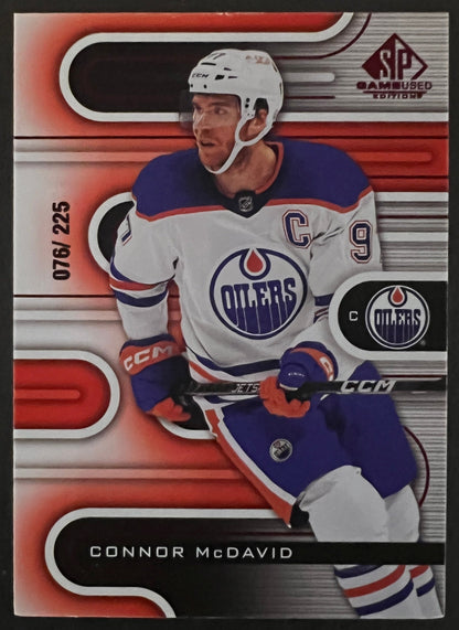 Connor McDavid Red Parallel /225 - 2022/23 SP Game Used